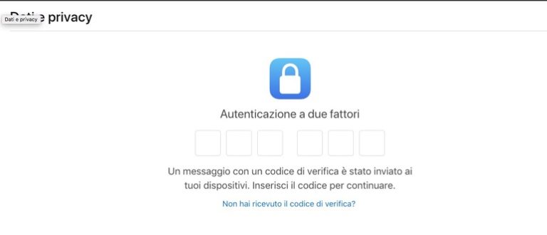 Portale Apple sulla privacy