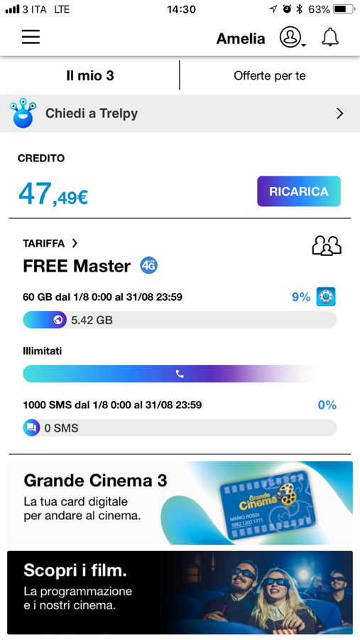 “My3”, arriva la nuova app per i clienti da mobile di Wind Tre