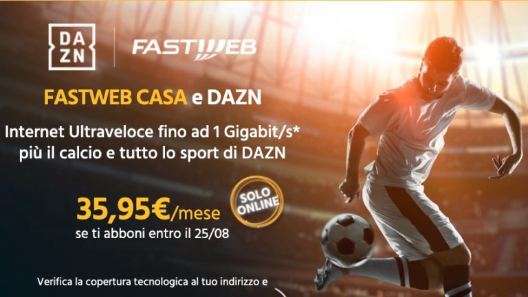 Fastweb Casa e DAZN